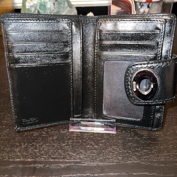 Coach Black Leather Wallet - Picture 4 of 7